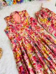 DESIGNER COTTON CHANDERI MILLE PRINT WORK TOP PANT SET OFFICE WEAR WHOLESALE PRICE ETHNIC GARMENT 1 (24)