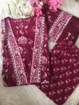 DESIGNER COTTON HAND WORK TOP BOTTOM DUPATTA OFFICE WEAR WHOLESALE PRICE ETHNIC GARMENT (5)