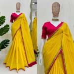 DESIGNER COTTON LACE WITH LATKAN ON PALLU SAREE WITH UNSTITCHED BLOUSE FESTIVAL WEAR WHOLESALE PRICE ETHNIC GARMENT (3)