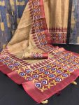 DESIGNER ERODE COTTON PATOLA DIGITAL PRINT WORK SAREE WITH UNSTITCHED BLOUSE FESTIVAL WEAR WHOLESALE PRICE ETHNIC GARMENT (1)