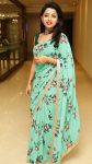 DESIGNER GEORGETTE DIGITAL PRINT WITH LACE SAREE WITH BLOUSE