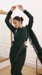 DESIGNER GEORGETTE DIGITAL PRINT WITH RUFFLE WORK READY TO WEAR SAREE WITH UNSTITCHED BLOUSE PARTY WEAR WHOLESALE PRICE ETHNIC GARMENT (2)