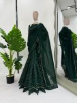 DESIGNER GEORGETTE DIGITAL PRINT WITH RUFFLE WORK READY TO WEAR SAREE WITH UNSTITCHED BLOUSE PARTY WEAR WHOLESALE PRICE ETHNIC GARMENT (2)