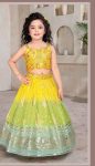 DESIGNER GEORGETTE DIGITAL PRINT WITH SEQUENCE EMBROIDERY WORK KIDS LEHENGA CHOLI WITH DUPATTA PARTY WEAR WHOLESALE PRICE ETHNIC GARMENT (1)