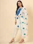 DESIGNER GEORGETTE EMBROIDERY CHIKANKARI WORK TOP BOTTOM WITH DUPATTA PARTY WEAR WHOLESALE PRICE ETHNIC GARMENT (9)