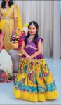 DESIGNER GEORGETTE EMBROIDERY CRUSH WORK KIDS TOP WITH LEHENGA FESTIVAL WEAR WHOLESALE PRICE ETHNIC GARMENT (3)