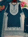 DESIGNER GEORGETTE EMBROIDERY SEQUENCE WORK TOP SHARARA WITH DUPATTA PARTY WEAR WHOLESALE PRICE ETHNIC GARMENT (2)