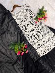 DESIGNER GEORGETTE EMBROIDERY THREAD WORK TOP PALAZZO WITH DUPATTA PARTY WEAR WHOLESALE PRICE ETHNIC GARMENT (6)