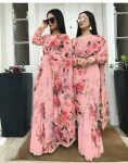 DESIGNER GEORGETTE FLORAL DIGITAL PRINT WORK SAREE WITH UNSTITCHED BLOUSE CASUAL WEAR WHOLESALE PRICE ETHNIC GARMENT (8)
