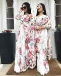 DESIGNER GEORGETTE FLORAL DIGITAL PRINT WORK SAREE WITH UNSTITCHED BLOUSE CASUAL WEAR WHOLESALE PRICE ETHNIC GARMENT (9)