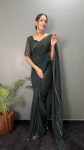 DESIGNER GEORGETTE HAND WORK READY TO WEAR SAREE WITH UNSTITCHED BLOUSE PARTY WEAR WHOLESALE PRICE ETHNIC GARMENT (13)