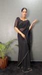 DESIGNER GEORGETTE HAND WORK READY TO WEAR SAREE WITH UNSTITCHED BLOUSE PARTY WEAR WHOLESALE PRICE ETHNIC GARMENT (3)