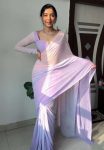 DESIGNER GEORGETTE MULTI COLOR DIGITAL PRINT WORK READY TO WEAR SAREE WITH UNSTITCHED BLOUSE PARTY WEAR WHOLESALE PRICE ETHNIC GARMENT (1)