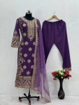 DESIGNER GEORGETTE SEQUENCE AN HAND WORK TOP BOTTOM WITH DUPATTA FESTIVAL WEAR WHOLESALE PRICE ETHNC GARMENT (4)