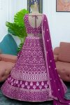 DESIGNER GEORGETTE THREAD SEQUENCE WORK LEHENGA CHOLI WITH DUPATTA PARTY WEAR WHOLESALE PRICE ETHNIC GARMENT (2)