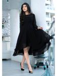 DESIGNER HEAVY GEORGETTE PLAIN READY TO WEAR ONE PEICE PARTY WEAR WHOLESALE PRICE ETHNIC GARMENT (2)