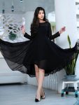DESIGNER HEAVY GEORGETTE PLAIN READY TO WEAR ONE PEICE PARTY WEAR WHOLESALE PRICE ETHNIC GARMENT (2)