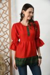 DESIGNER HEAVY SILK PLAIN READY TO WEAR TOP OFFICE WEAR WHOLESALE PRICE ETHNIC GARMENT (29)