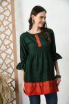 DESIGNER HEAVY SILK PLAIN READY TO WEAR TOP OFFICE WEAR WHOLESALE PRICE ETHNIC GARMENT (36)