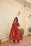 DESIGNER HEAVY SILK PRINT WORK GOWN WITH BOTTOM FESTIVAL WEAR WHOLESALE PRICE ETHNIC GARMENT 2 (8)