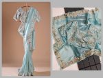 DESIGNER JIMMY CHOO EMBROIDERY CODING MULTI THREAD WORK SAREE WITH UNSTITCHED BLOUSE PARTY WEAR WHOLESALE PRICE ETHNIC GARMENT (3)