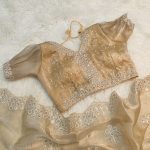 DESIGNER JIMMY CHOO EMBROIDERY SEQUENCE WORK SAREE WITH STITCHED BLOUSE FESTIVAL WEAR WHOLESALE PRICE ETHNIC GARMENT (14)