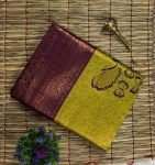 DESIGNER KANJIVARAM ZARI WEAVING WORK SAREE WITH UNSTITCHED BLOUSE FESTIVAL WEAR WHOLESALE PRICE ETHNIC GARMENT 2 (8)
