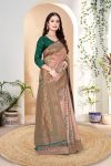 DESIGNER KANJIVARAM ZARI WEAVING WORK SAREE WITH UNSTITCHED BLOUSE FESTIVAL WEAR WHOLESALE PRICE ETHNIC GARMENT (75)