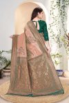 DESIGNER KANJIVARAM ZARI WEAVING WORK SAREE WITH UNSTITCHED BLOUSE FESTIVAL WEAR WHOLESALE PRICE ETHNIC GARMENT (75)