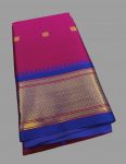 DESIGNER LICHI COTTON JACQUARD WEAVING WORK SAREE WITH UNSTITCHED BLOUSE FESTIVAL WEAR WHOLESALE PRICE ETHNIC GARMENT (13)