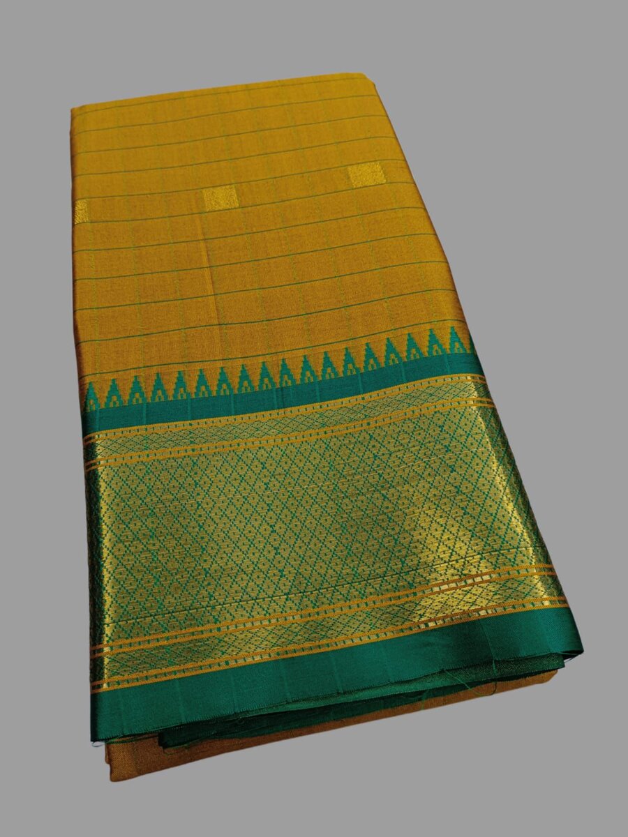 DESIGNER LICHI COTTON JACQUARD WEAVING WORK SAREE WITH UNSTITCHED BLOUSE FESTIVAL WEAR WHOLESALE PRICE ETHNIC GARMENT (2)