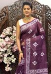 DESIGNER LINEN SILK DIGITAL PRINT WORK SAREE WITH UNSTITCHED BLOUSE FESTIVAL WEAR WHOLESALE PRICE ETHNIC GARMENT (4)