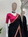 DESIGNER MULMUL COTTON LACE WITH HEAVY LATKAN WORK SAREE WITH UNSTITCHED BLOUSE PARTY WEAR WHOLESALE PRICE ETHNIC GARMENT (3)