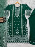 DESIGNER ORGANZA SEQUENCE MULTI EMBROIDERY WORK TOP PANT WITH DUPATTA PARTY WEAR WHOLESALE PRICE EHTNIC GARMENT (5)
