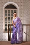 DESIGNER ORGANZA SILK DIGITAL PRINTED HANDWORK SAREE WITH UNSTITCHED BLOUSE PARTY WEAR WHOLESALE PRICE ETHNIC GARMENT (4)