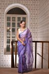 DESIGNER ORGANZA SILK DIGITAL PRINTED HANDWORK SAREE WITH UNSTITCHED BLOUSE PARTY WEAR WHOLESALE PRICE ETHNIC GARMENT (4)