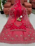 DESIGNER ORGANZA SILK SEQUENCE EMBROIDERY WORK SAREE WITH UNSTITCHED BLOUSE PARTY WEAR WHOLESALE PRICE ETHNIC GARMENT (3)