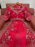 DESIGNER ORGANZA SILK SEQUENCE EMBROIDERY WORK SAREE WITH UNSTITCHED BLOUSE PARTY WEAR WHOLESALE PRICE ETHNIC GARMENT (3)