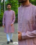 DESIGNER PREMIUM SILK EMBROIDERY WORK MENS KURTA PAJAMA FESTIVAL WEAR WHOLESALE PRICE ETHNIC GARMENT (6)