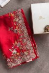 DESIGNER RANGOLI SILK EMBROIDREY PIPING BORDER SAREE WITH UNSTITCHED BLOUSE PARTY WEAR WHOLESALE PRICE ETHNIC GARMENT (14)