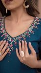 DESIGNER ROMAN SILK HAND WORK TOP BOTTOM WITH DUPATTA CASUAL WEAR WHOLESALE PRICE ETHNIC GARMENT (2)