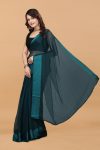 DESIGNER SHIFFON SATIN PLAIN BEAUTIFUL 1 MINUTE SAREE WITH UNSTITCHED BLOUSE PARTY WEAR WHOLESALE PRICE ETHNIC GARMENT (3)