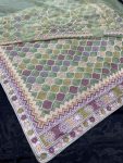 DESIGNER SOFT NET EMBROIDERY WORK SAREE WITH UNSTITCHED BLOUSE PARTY WEAR WHOLESALE PRICE ETHNIC GARMENT (3)