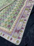 DESIGNER SOFT NET EMBROIDERY WORK SAREE WITH UNSTITCHED BLOUSE PARTY WEAR WHOLESALE PRICE ETHNIC GARMENT (3)
