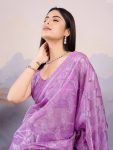 DESIGNER SOFT NET SALI EMBROIDERY HAND WORK WITH SEQUENCE WORK SAREE WITH UNSTITCHED BLOUSE PARTY WEAR WHOLESALE PRICE ETHNIC GARMENT (9)