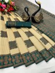 DESIGNER TISSUE SILK ZARI WEAVING WORK SAREE WITH UNSTITCHED BLOUSE FESTIVAL WEAR WHOLESALE PRICE ETHNIC GARMENT (16)