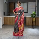 DESIGNER TUSSAR SILK PRINT WITH FOIL WORK SAREE WITH UNSTITCHED BLOUSE FESTIVAL WEAR WHOLESALE PRICE ETHNIC GARMENT (5)