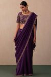 DESIGNER VICHITRA SILK EMBROIDERY CODING SEQUENCE CUT WORK LACE BORDER SAREE WITH UNSTITCHED BLOUSE PARTY WEAR WHOLESALE PRICE ETHNIC GARMENT (2)