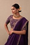 DESIGNER VICHITRA SILK EMBROIDERY CODING SEQUENCE CUT WORK LACE BORDER SAREE WITH UNSTITCHED BLOUSE PARTY WEAR WHOLESALE PRICE ETHNIC GARMENT (2)