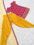 DESIGNER VICHITRA SILK EMBROIDERY SEQUENCE WORK TOP WITH GEORGETTE PATIYALA AND NET DUPATTA PARTY WEAR WHOLESALE PRICE ETHNIC GARMENT 1(3)